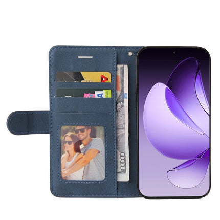 For Oppo Reno13 Pro 5G Leather Case Wallet Stand Color Splicing Phone Cover