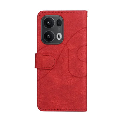 For Oppo Reno13 Pro 5G Leather Case Wallet Stand Color Splicing Phone Cover