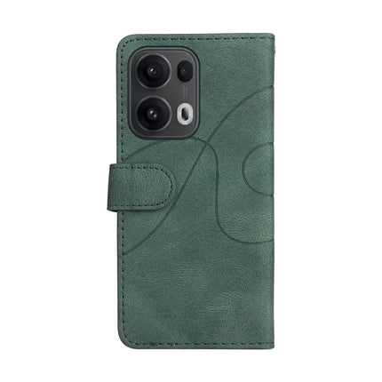 For Oppo Reno13 Pro 5G Leather Case Wallet Stand Color Splicing Phone Cover