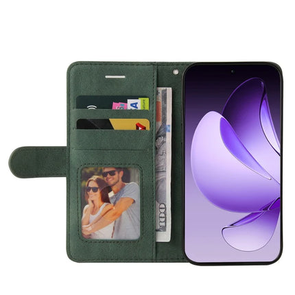 For Oppo Reno13 Pro 5G Leather Case Wallet Stand Color Splicing Phone Cover