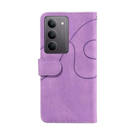 For Realme C75 Leather Case Wallet Stand Color Splicing Phone Cover