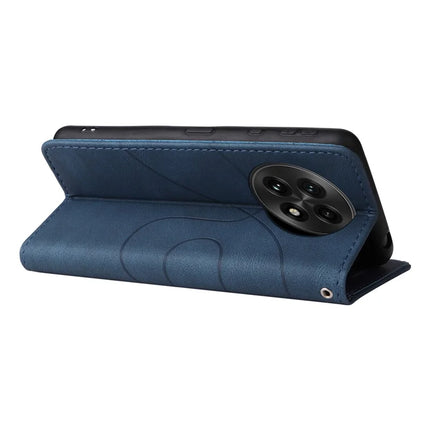 For OnePlus 13 Leather Case Wallet Stand Color Splicing Phone Cover
