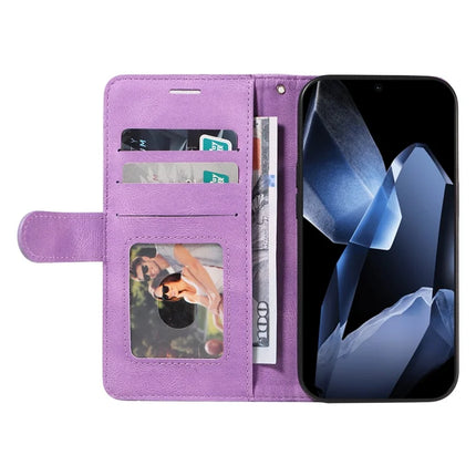 For OnePlus 13 Leather Case Wallet Stand Color Splicing Phone Cover