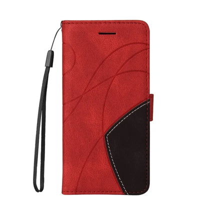 For OnePlus 13 Leather Case Wallet Stand Color Splicing Phone Cover