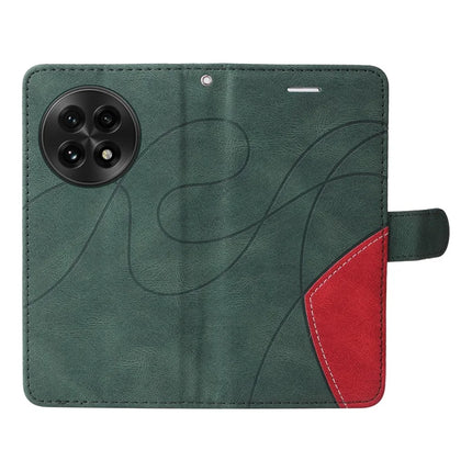 For OnePlus 13 Leather Case Wallet Stand Color Splicing Phone Cover