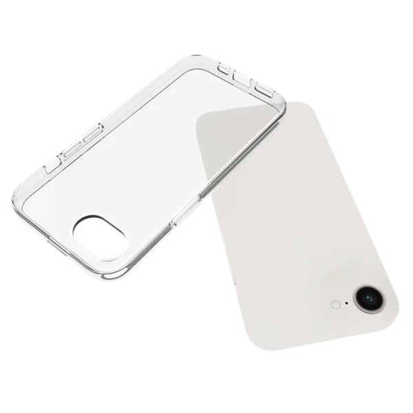 ShopCaseCart Durable Case iPhone 16e Clear TPU Anti-Scratch Phone Protective cover + 2.5D Arc Edge Screen Protector