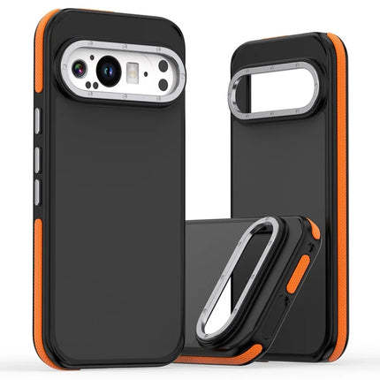 For Google Pixel 9 Pro XL Case Skin Touch PC + TPU Anti Drop Phone Back Cover - Orange
