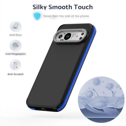 For Google Pixel 9 Pro XL Case Skin Touch PC + TPU Anti Drop Phone Back Cover
