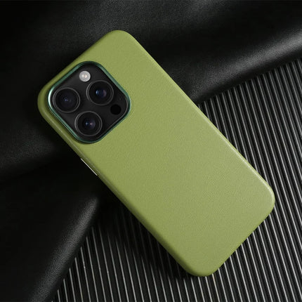 For iPhone 13 Pro Max Magnetic Case Eco-Friendly RPET Leather Phone Back Cover GRS Certified