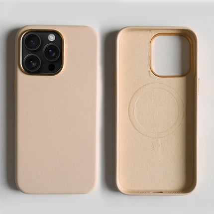 For iPhone 13 Pro Max Magnetic Case Eco-Friendly RPET Leather Phone Back Cover GRS Certified