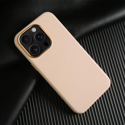 For iPhone 13 Pro Max Magnetic Case Eco-Friendly RPET Leather Phone Back Cover GRS Certified