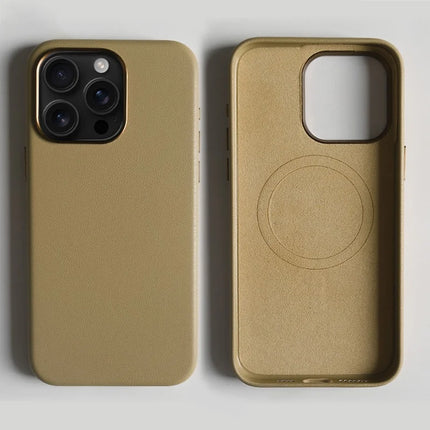 For iPhone 13 Pro Max Magnetic Case Eco-Friendly RPET Leather Phone Back Cover GRS Certified