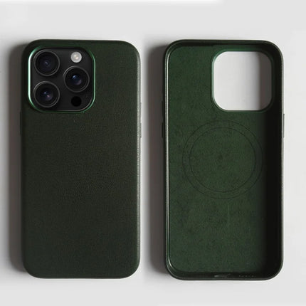 For iPhone 13 Pro Max Magnetic Case Eco-Friendly RPET Leather Phone Back Cover GRS Certified