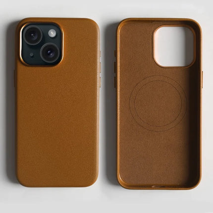 For iPhone 14 Magnetic Case Eco-Friendly RPET Leather Phone Back Cover GRS Certified