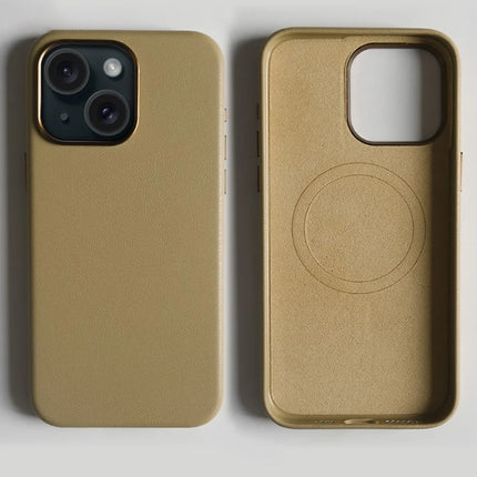 For iPhone 14 Magnetic Case Eco-Friendly RPET Leather Phone Back Cover GRS Certified