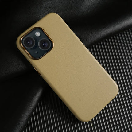 For iPhone 14 Magnetic Case Eco-Friendly RPET Leather Phone Back Cover GRS Certified