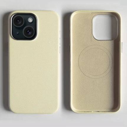 For iPhone 14 Magnetic Case Eco-Friendly RPET Leather Phone Back Cover GRS Certified