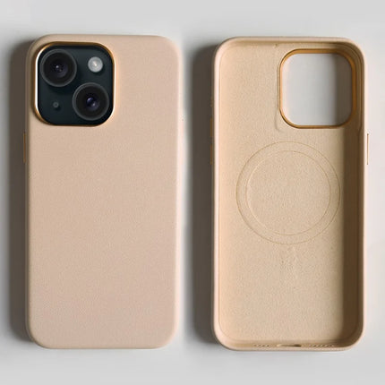 For iPhone 14 Magnetic Case Eco-Friendly RPET Leather Phone Back Cover GRS Certified
