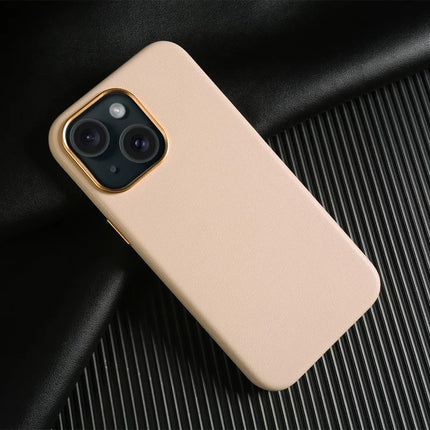 For iPhone 14 Magnetic Case Eco-Friendly RPET Leather Phone Back Cover GRS Certified