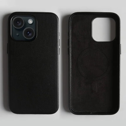 For iPhone 14 Magnetic Case Eco-Friendly RPET Leather Phone Back Cover GRS Certified