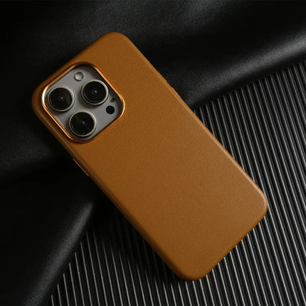 ShopCaseCart Slim Magnetic iPhone 15 Pro Snap-on Protective cover Eco-Friendly RPET Leather Phone Back Guard GRS Certified