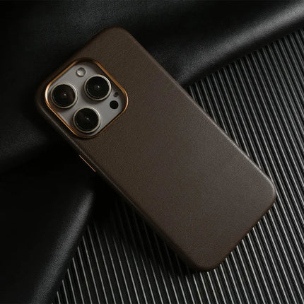 ShopCaseCart Slim Magnetic iPhone 15 Pro Snap-on Protective cover Eco-Friendly RPET Leather Phone Back Guard GRS Certified