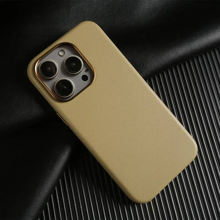 ShopCaseCart Slim Magnetic iPhone 15 Pro Snap-on Protective cover Eco-Friendly RPET Leather Phone Back Guard GRS Certified