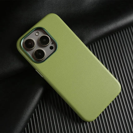 ShopCaseCart Slim Magnetic iPhone 15 Pro Snap-on Protective cover Eco-Friendly RPET Leather Phone Back Guard GRS Certified