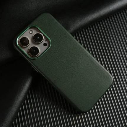 ShopCaseCart Slim Magnetic iPhone 15 Pro Snap-on Protective cover Eco-Friendly RPET Leather Phone Back Guard GRS Certified