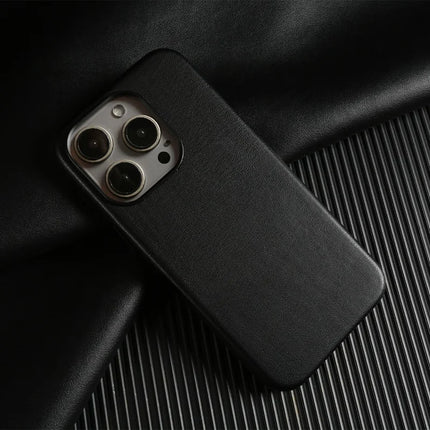 ShopCaseCart Slim Magnetic iPhone 15 Pro Snap-on Protective cover Eco-Friendly RPET Leather Phone Back Guard GRS Certified