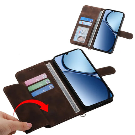 For Oppo Reno13 Pro 5G Case Flower Pattern PU Leather Wallet Phone Cover with Strap
