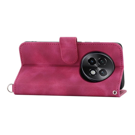 For Realme 13+ 5G Case Flower Pattern PU Leather Wallet Phone Cover with Strap