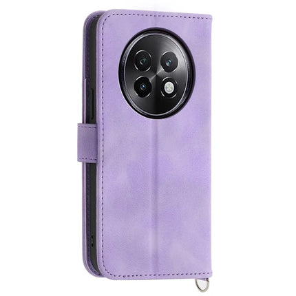 For Realme 13+ 5G Case Flower Pattern PU Leather Wallet Phone Cover with Strap