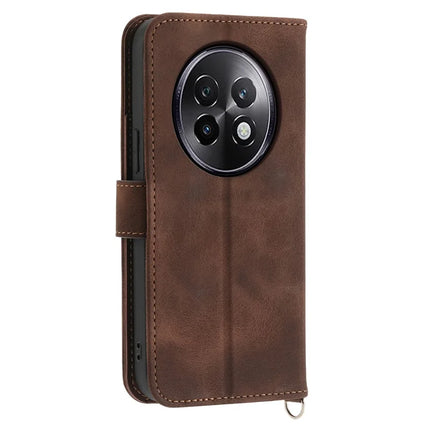 For Realme 13+ 5G Case Flower Pattern PU Leather Wallet Phone Cover with Strap