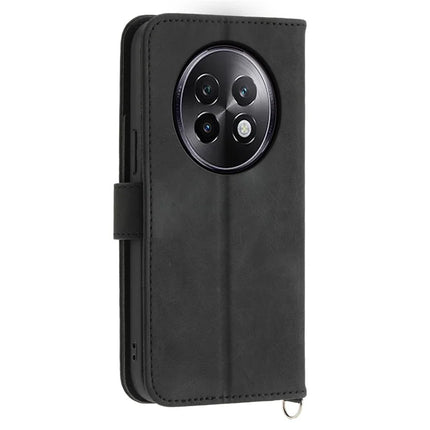For Realme 13+ 5G Case Flower Pattern PU Leather Wallet Phone Cover with Strap
