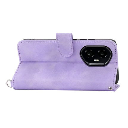 For Honor 300 Case Flower Pattern PU Leather Wallet Phone Cover with Strap