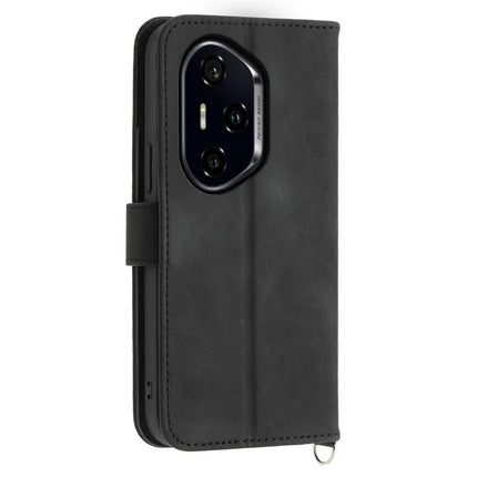 For Honor 300 Pro / 300 Ultra Case Flower Pattern PU Leather Wallet Phone Cover with Strap
