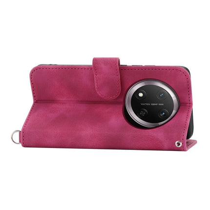 For Honor Magic7 Lite 5G / X9c 5G / X60 Pro 5G Case Flower Pattern PU Leather Wallet Phone Cover with Strap