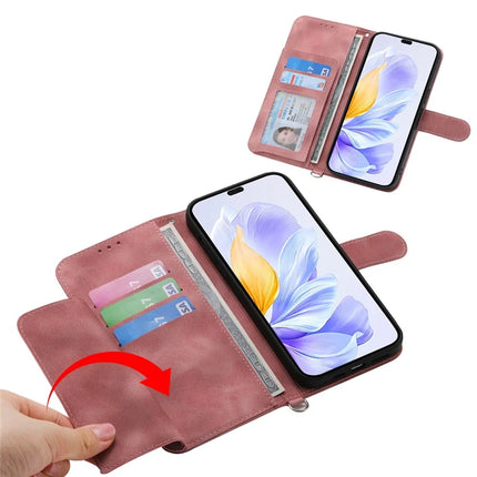 For Honor Magic7 Lite 5G / X9c 5G / X60 Pro 5G Case Flower Pattern PU Leather Wallet Phone Cover with Strap