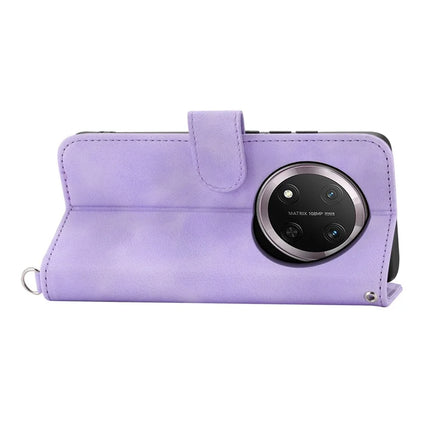 For Honor Magic7 Lite 5G / X9c 5G / X60 Pro 5G Case Flower Pattern PU Leather Wallet Phone Cover with Strap