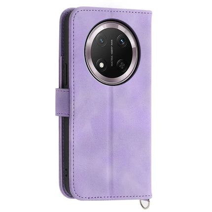For Honor Magic7 Lite 5G / X9c 5G / X60 Pro 5G Case Flower Pattern PU Leather Wallet Phone Cover with Strap