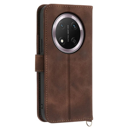 For Honor Magic7 Lite 5G / X9c 5G / X60 Pro 5G Case Flower Pattern PU Leather Wallet Phone Cover with Strap