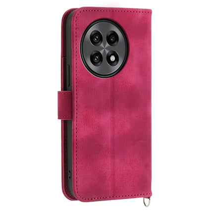For OnePlus 13R 5G Case Flower Pattern PU Leather Wallet Phone Cover with Strap