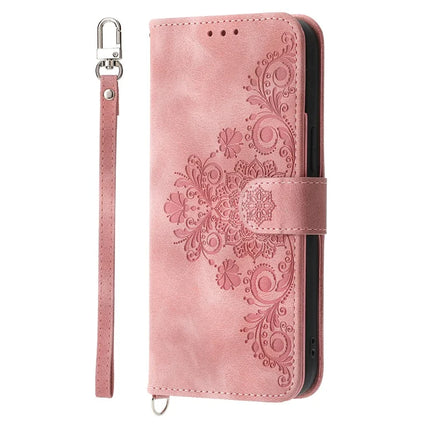 For OnePlus 13R 5G Case Flower Pattern PU Leather Wallet Phone Cover with Strap