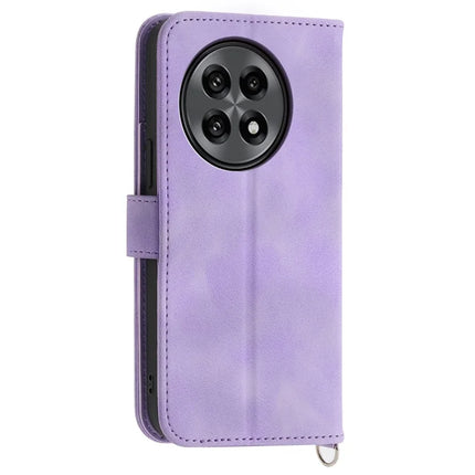 For OnePlus 13R 5G Case Flower Pattern PU Leather Wallet Phone Cover with Strap