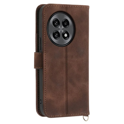 For OnePlus 13R 5G Case Flower Pattern PU Leather Wallet Phone Cover with Strap