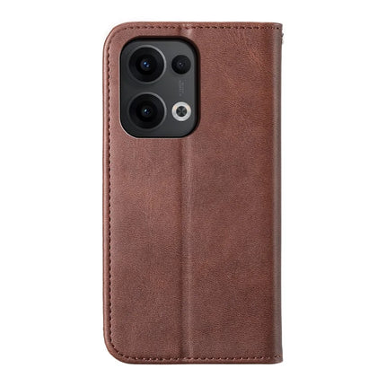 For Oppo Reno13 5G (Global) Case Calf Texture PU Leather Phone Cover with Wallet