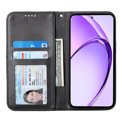 For Oppo Reno13 Pro 5G Case Calf Texture PU Leather Phone Cover with Wallet