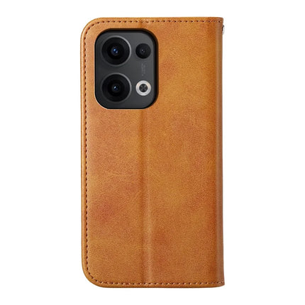 For Oppo Reno13 Pro 5G Case Calf Texture PU Leather Phone Cover with Wallet