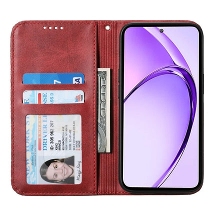 For Oppo Reno13 Pro 5G Case Calf Texture PU Leather Phone Cover with Wallet
